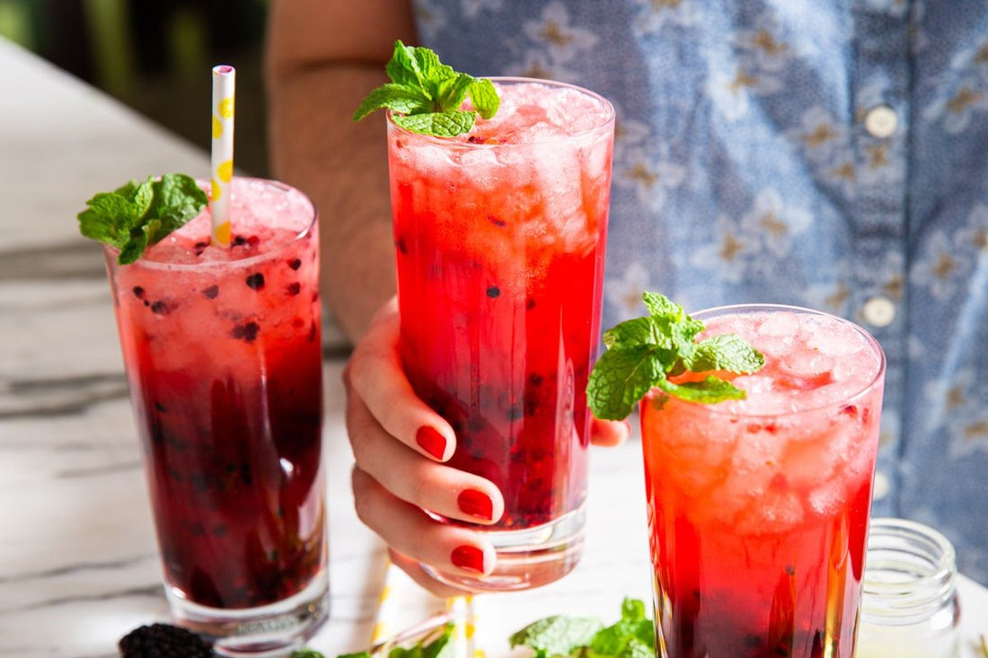 Virgin Blackberry Mojitos